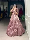 NNK1129 Tussar Silk Wedding Wear Lahenga With Blouse And Koti Wholesalers In Delhi